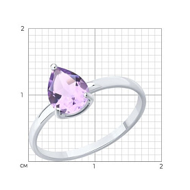 Кольцо SOKOLOV - Серебро 925, Аметист (арт. 92014659)