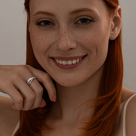 Кольцо SOKOLOV - Серебро 925, Фианит (арт. 94013821)