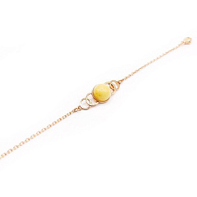 Браслет Максипром - Серебро 925, Янтарь (арт. 240 1601 205)