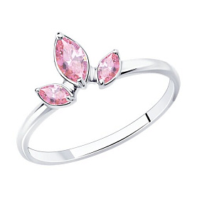 Кольцо SOKOLOV - Серебро 925, Фианит (арт. 94013492)