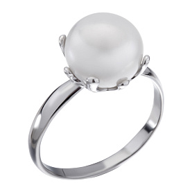 Кольцо Мастер Клио - Серебро 925, Жемчуг культивированный (арт. 24К0573С)