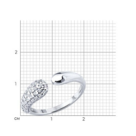 Кольцо SOKOLOV - Серебро 925, Фианит (арт. 94014835)