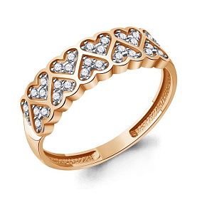 Кольцо Аквамарин - Серебро 925, Фианит (арт. 600666А.6)