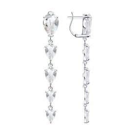 Серьги SOKOLOV - Серебро 925, Горный хрусталь (арт. 92025379)