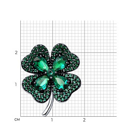 Брошь SOKOLOV - Серебро 925, Фианит (арт. 94040279)