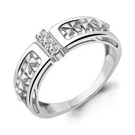 Кольцо Аквамарин - Серебро 925, Фианит (арт. 68844А.5)