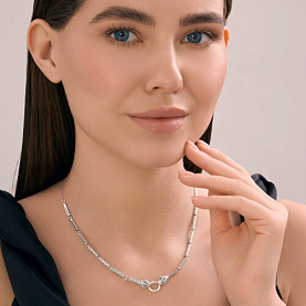 Колье SOKOLOV - Серебро 925, Фианит (арт. 95070027)