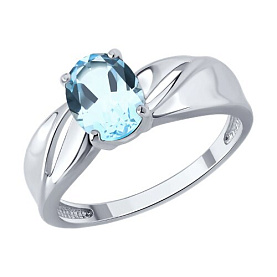 Кольцо SOKOLOV - Серебро 925, Топаз (арт. 92014847)