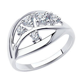 Кольцо Diamant - Серебро 925, Фианит (арт. 94-110-00536-1)