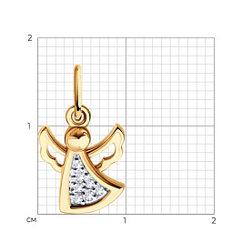 Подвеска Diamant - Золото 585, Фианит (арт. 51-130-00491-1)