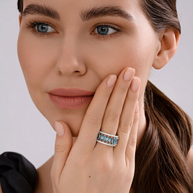 Кольцо Diamant - Серебро 925, Синтетический ситалл , Фианит (арт. 94-310-02192-1)