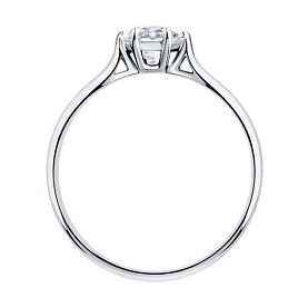 Кольцо SOKOLOV - Золото 585, Фианит (арт. 017958-3)