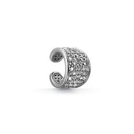 Серьга Дар - Серебро 925, Фианит (арт. С-2819рс200)