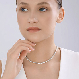 Колье SOKOLOV - Серебро 925, Фианит (арт. 94071330)