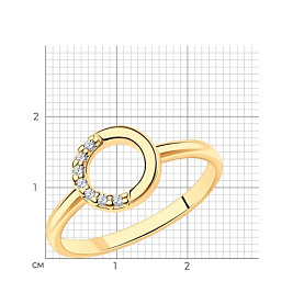 Кольцо SOKOLOV - Серебро 925, Фианит (арт. 93011013)