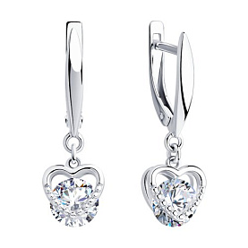 Серьги SOKOLOV - Серебро 925, Фианит (арт. 94023432)