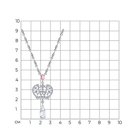 Колье SOKOLOV - Серебро 925, Фианит (арт. 94071055)