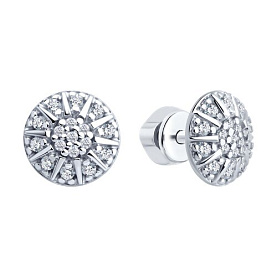 Серьги SOKOLOV - Серебро 925, Фианит (арт. 94027196)