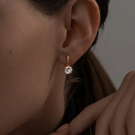 Серьги SOKOLOV - Серебро 925, Фианит (арт. 93020906)