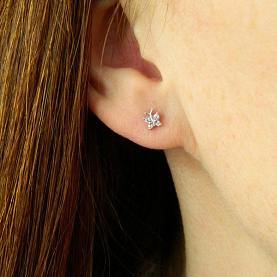 Серьги Галатея - Серебро 925, Фианит (арт. 3010.9)