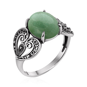 Кольцо KRASNOE - Серебро 925, Авантюрин (арт. 1310366370-1)