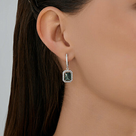Серьги SOKOLOV - Серебро 925, Фианит (арт. 94027018)