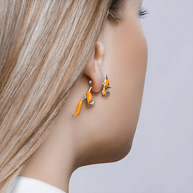 Серьги SOKOLOV - Серебро 925, Эмаль (арт. 94023557)