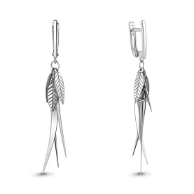 Серьги Аквамарин - Серебро 925 (арт. 34542.5)