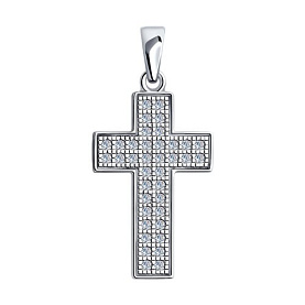 Подвеска SOKOLOV - Серебро 925, Фианит (арт. 94032565)