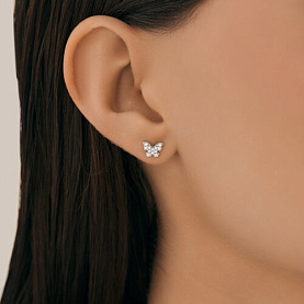 Серьга SOKOLOV - Серебро 925, Фианит (арт. 94170405)