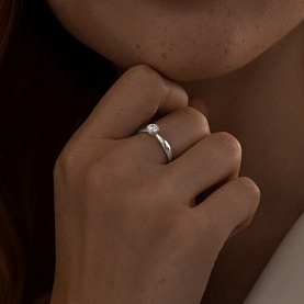 Кольцо SOKOLOV - Серебро 925, Фианит (арт. 94013647)