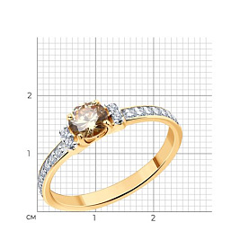 Кольцо Diamant - Серебро 925, Фианит (арт. 93-110-01556-2)