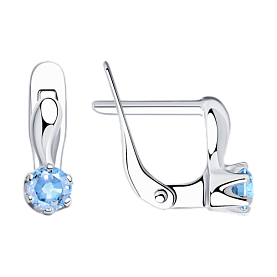 Серьги SOKOLOV - Серебро 925, Фианит (арт. 94020450)