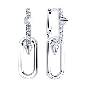 Серьги SOKOLOV - Серебро 925, Фианит (арт. 94027295)