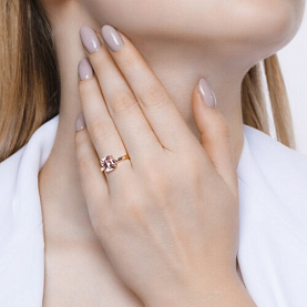 Кольцо SOKOLOV - Серебро 925, Swarovski (арт. 93010834)