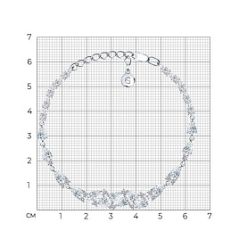 Браслет SOKOLOV - Серебро 925, Фианит (арт. 94050354)