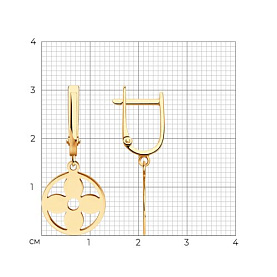 Серьги Diamant - Золото 585 (арт. 51-121-02973-1)