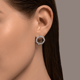 Серьги SOKOLOV - Серебро 925, Топаз, Фианит (арт. 92023019)