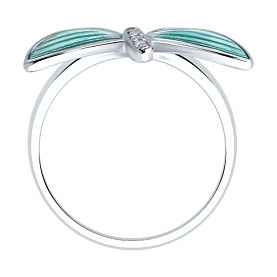 Кольцо Diamant - Серебро 925, Фианит, Эмаль (арт. 94-110-02244-1)