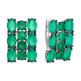 Серьги SOKOLOV - Серебро 925, Агат (арт. 92022954)