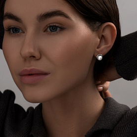 Серьги SOKOLOV - Серебро 925, Жемчуг культивированный (арт. 94022583)