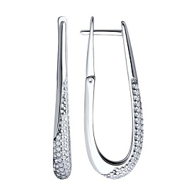 Серьги Diamant - Серебро 925, Фианит (арт. 94-120-02068-1)