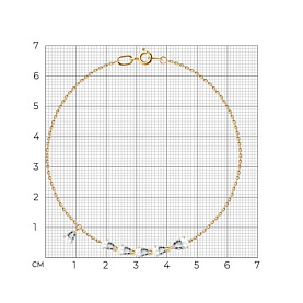 Браслет SOKOLOV - Золото 585, Горный хрусталь (арт. 750709)