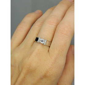 Кольцо Галатея - Серебро 925, Фианит (арт. 2979.1)