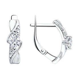 Серьги Diamant - Серебро 925, Фианит (арт. 94-120-00030-1)