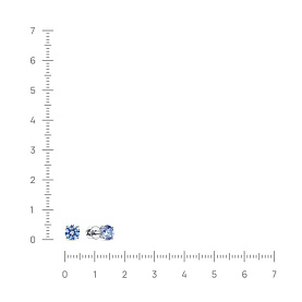 Серьги Кабаровских - Серебро 925, Фианит (арт. 2-171-30100)
