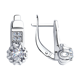 Серьги Diamant - Серебро 925, Фианит (арт. 94-120-00421-1)