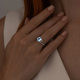 Кольцо SOKOLOV - Серебро 925, Топаз (арт. 92011787)