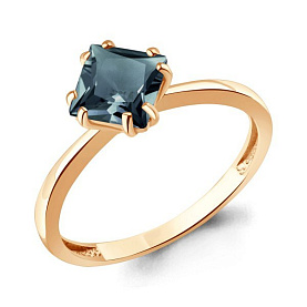 Кольцо Аквамарин - Золото 375, Топаз лондон (арт. 65026708.8)