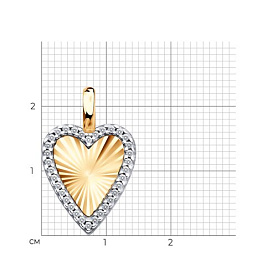 Подвеска SOKOLOV - Серебро 925, Фианит (арт. 93030616)